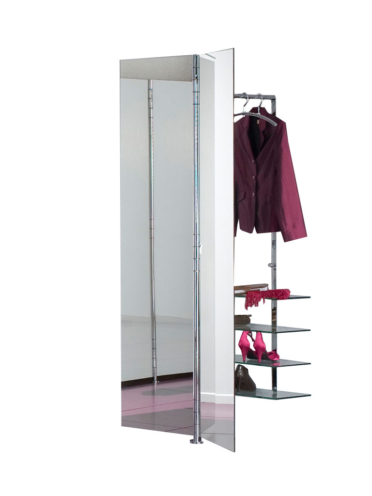 D-TEC | ALBATROS 7 | wall-mounted coat rack system | mirror