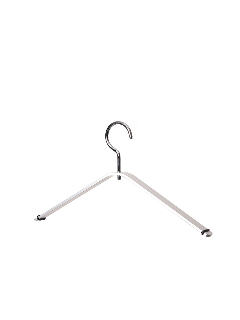 D-TEC | clothes hanger HELLO | silver/chrome-plated
