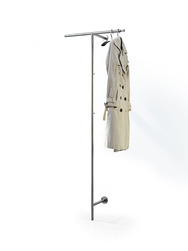 wall-mounted coat rack LINA TT with telescopic rods on both sides