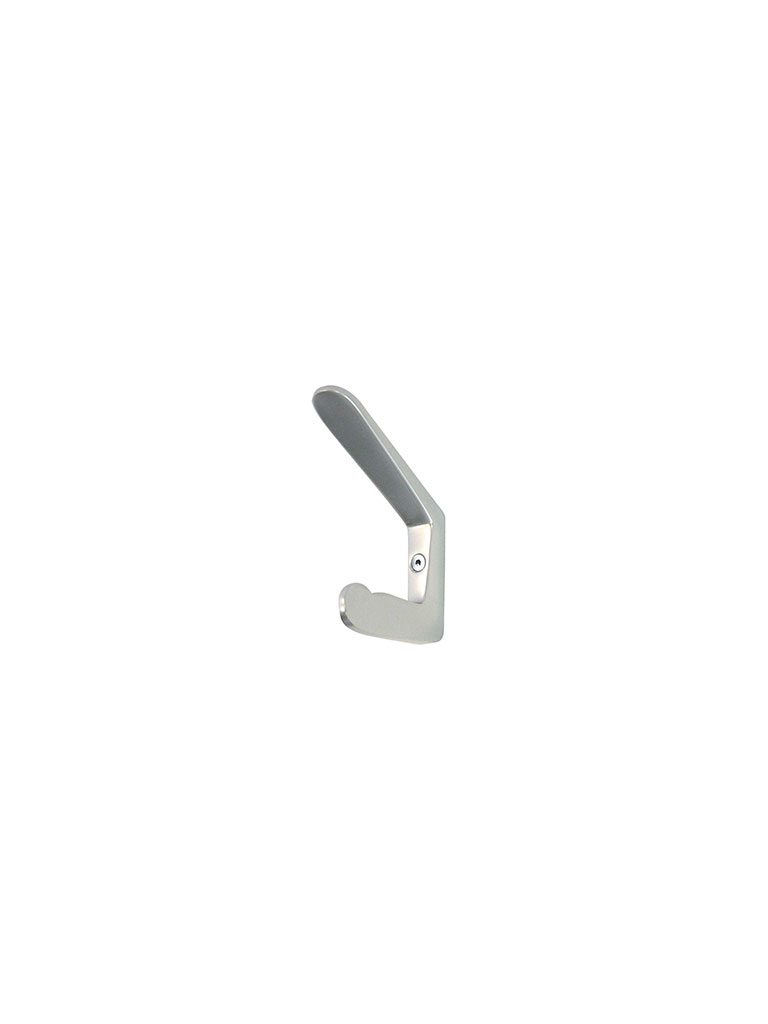 Iserlohner Haken | hooks from Iserlohn | 8er | mit Türstopper | 570500 | aluminum | silver anodised