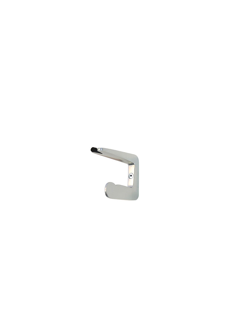 Iserlohner Haken | hooks from Iserlohn | 8er | with door stopper | 570510 | aluminum | silver anodised