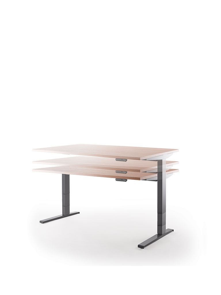 Darrio | Höhenverstellbarer Sitz-Steh-Tisch | Office