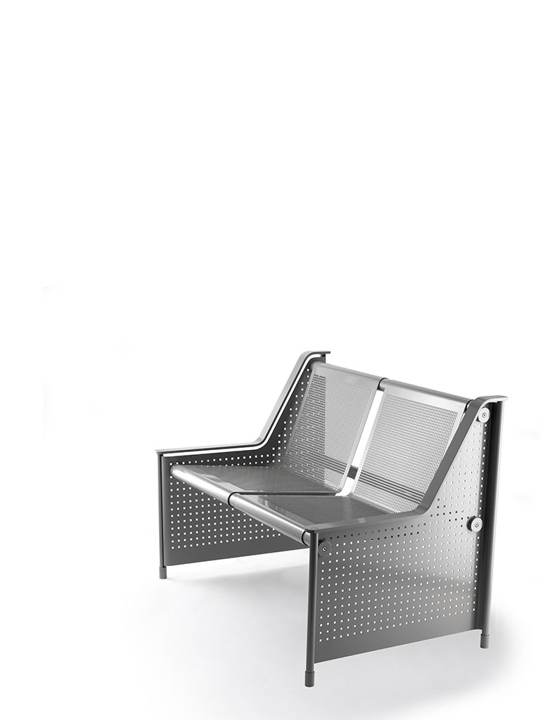 Jett | Metall-Sitzbank | 2-Sitzer