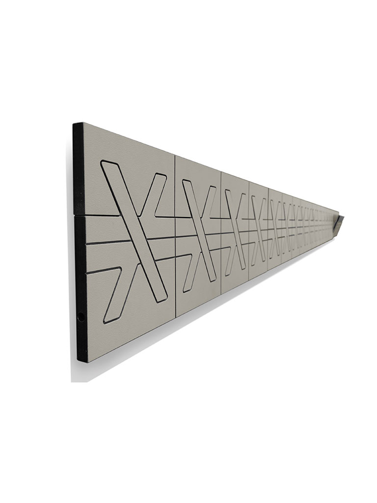 Dero flat wall-mounted coat rack gray